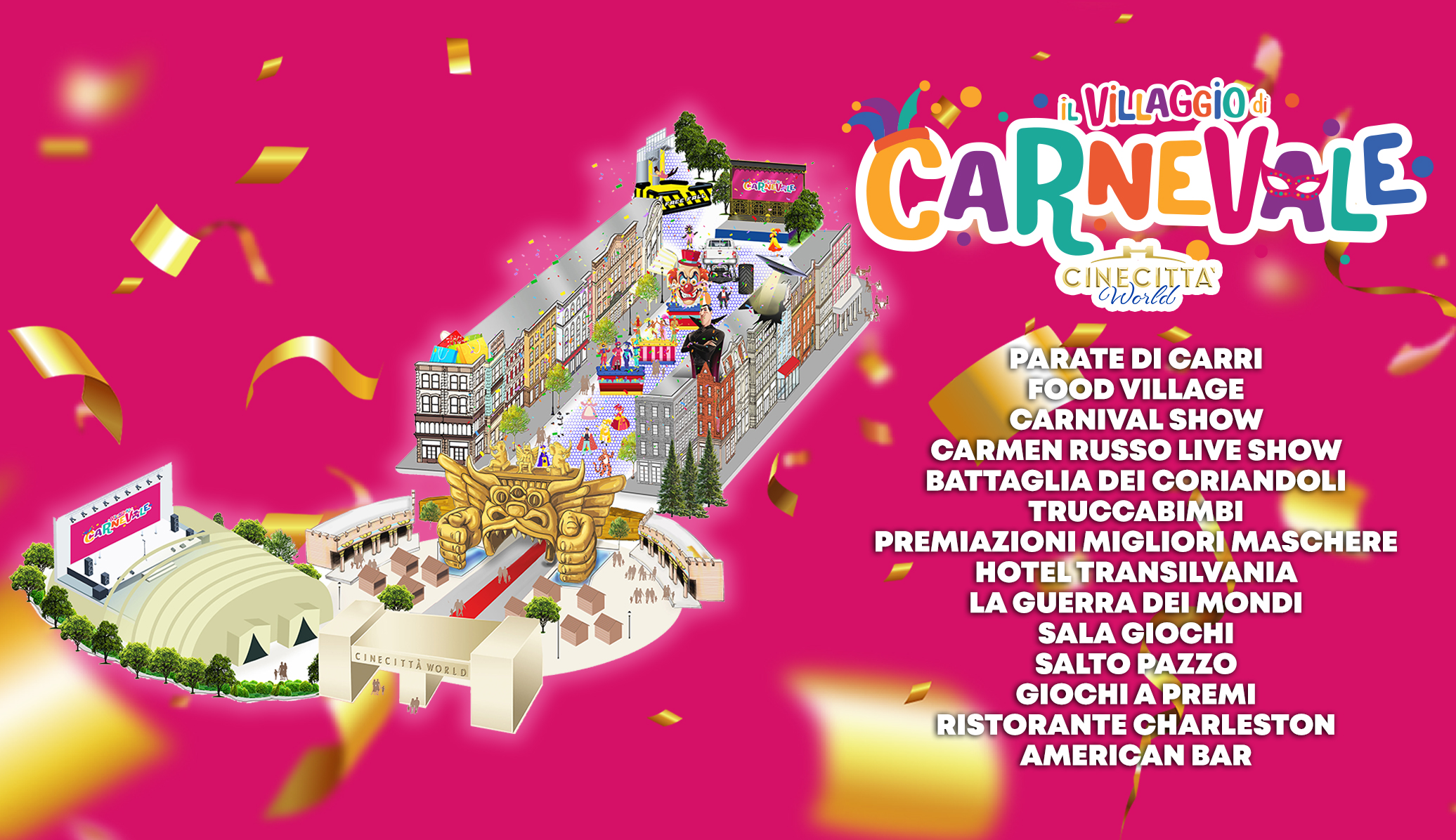 Mappa di Carnevale di CInecittà World