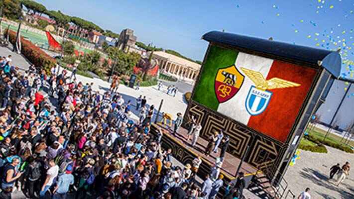 Lazio - Roma Derby su Maxischermo
