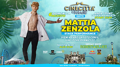 Mattia Zenzola vincitore di Amici 22 a Cinecittà World 1