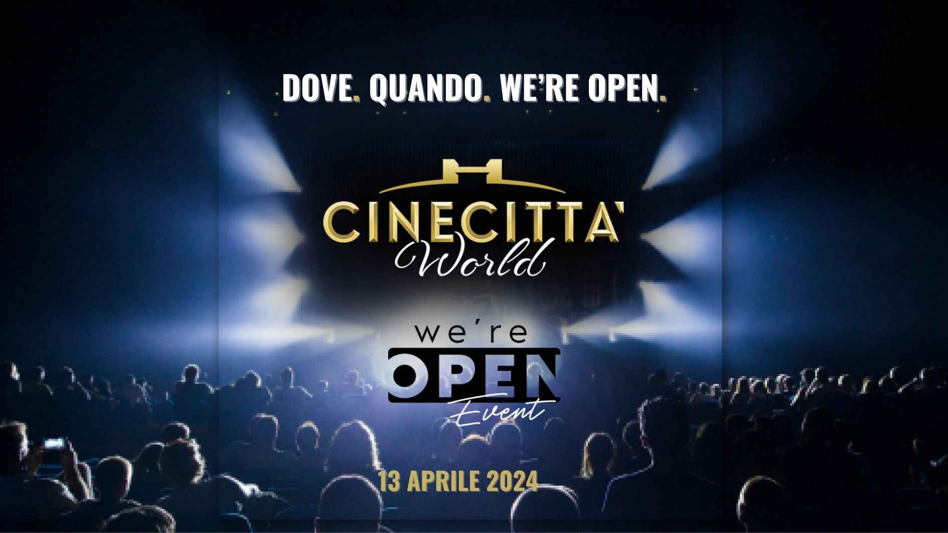 Evento we're open 1