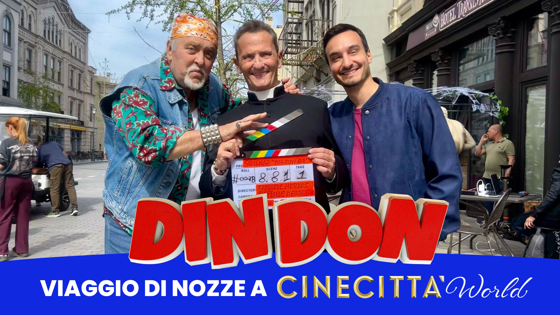 Cinecittà World: al via le riprese di “Din Don – Viaggio di nozze a Cinecittà World” 