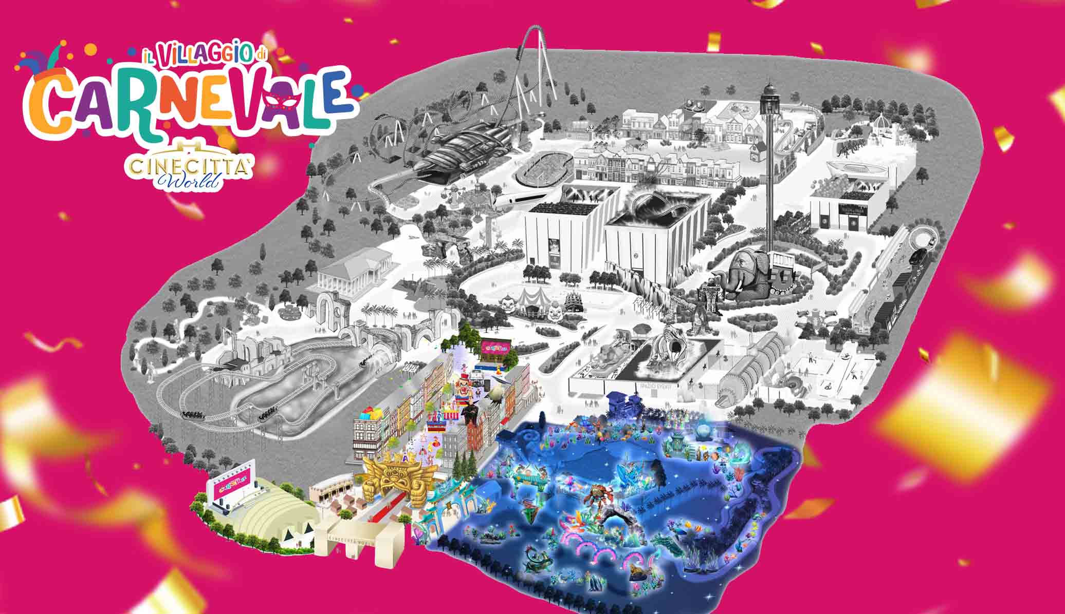 Mappa Carnevale di Cinecittà World